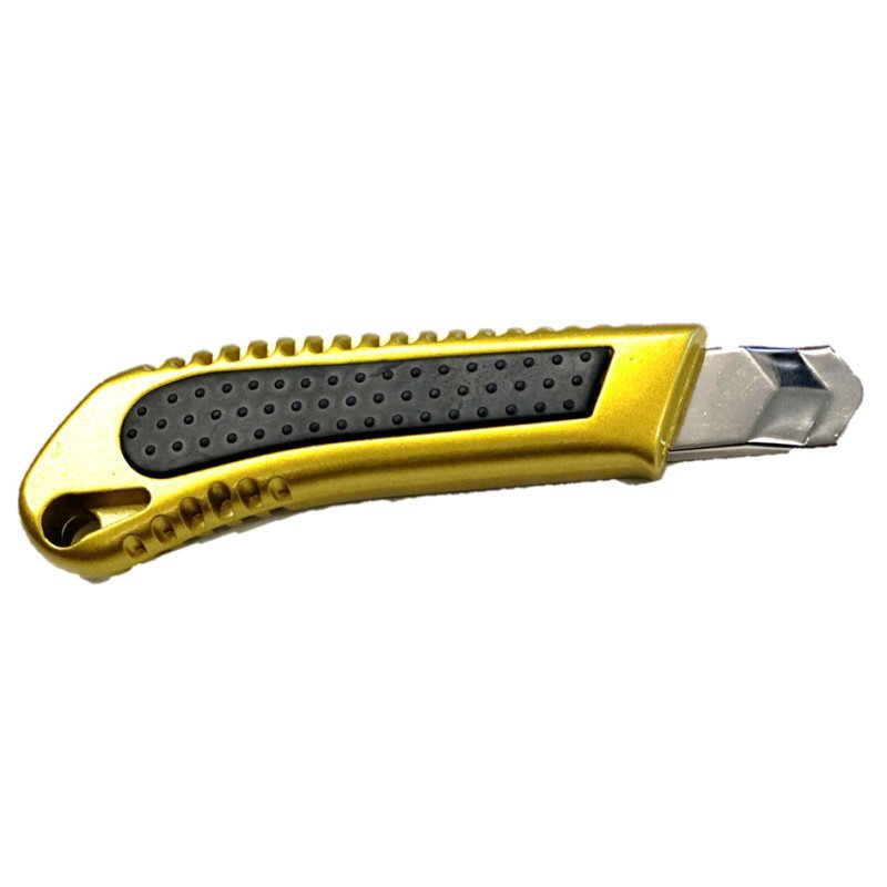 WESTEX cutter Premium, aluminium behuizing, 18 mm klinge, goud